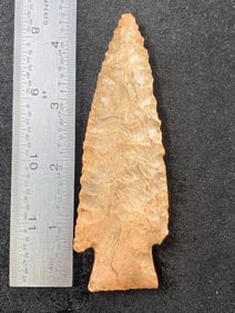 4 & 1/2" Hardin from Illinois Indian Artifact Arrowhead