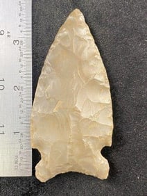 3 & 5/8" Graham Cave from Missouri Indian Artifact Arrowhead