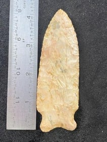 4 & 1/4" Graham Cave from Missouri Indian Artifact Arrowhead