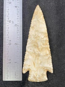 4" Apple Creek from Missouri Indian Artifact Arrowhead