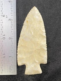 3 & 5/8" Hardin from Missouri Indian Artifact Arrowhead