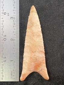3 & 1/2" Dalton from Missouri Indian Artifact Arrowhead