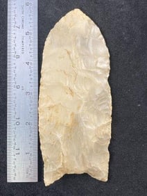 5 & 3/4" Clovis from Missouri Indian Artifact Arrowhead