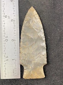 3 & 5/8" Hardin from Missouri Indian Artifact Arrowhead