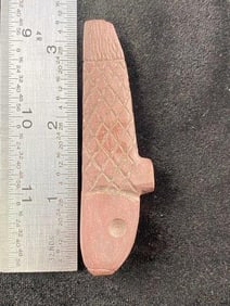 Miniature Fish Effigy Stone Pipe Indian Artifact Arrowhead