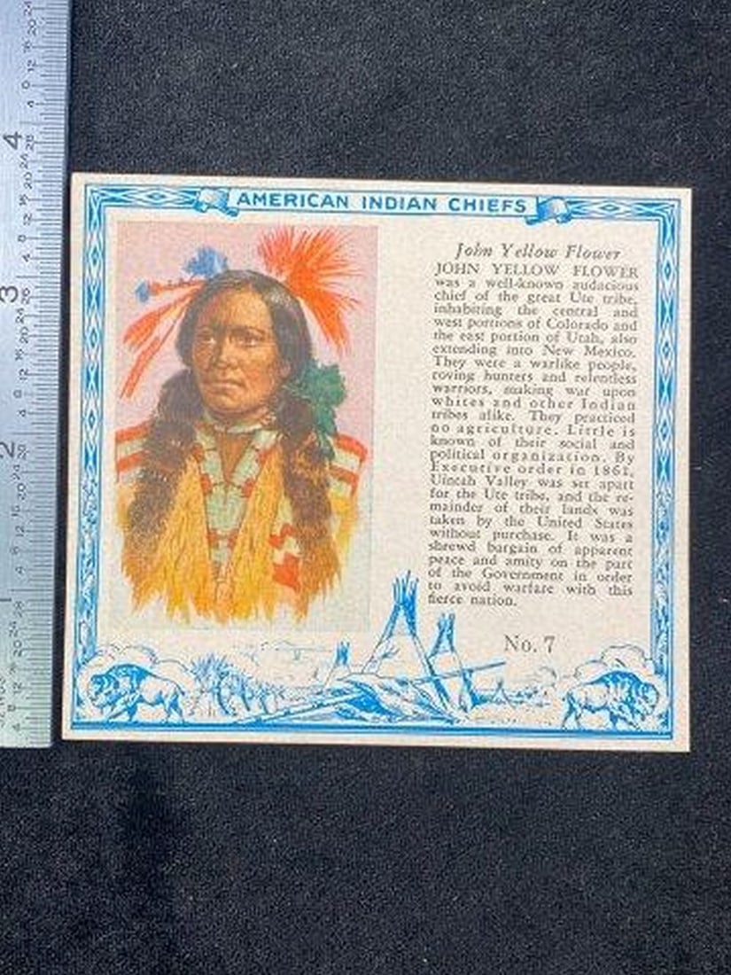 Red Man Indian Card Indian Artifact Arrowhead (1 of 2)