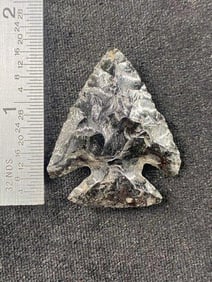 1 & 5/8" Obsidian Point from Orego Indian Artifact Arrowhead