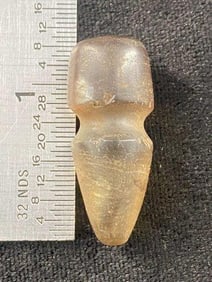Crystal Ear Plug Indian Artifact Arrowhead