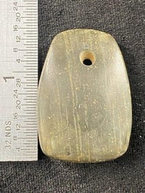 Slate Pendant Indian Artifact Arrowhead
