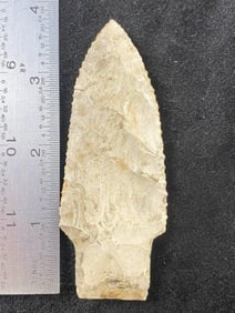 3 & 7/8" Benton from Missouri Indian Artifact Arrowhead