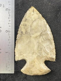 3 & 1/8" Snyders from Missouri Indian Artifact Arrowhead