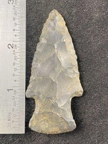 2 & 3/4" Hardin from Missouri Indian Artifact Arrowhead