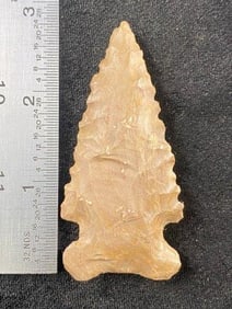 2 & 7/8" Hickory Ridge from Missouri Indian Artifact Arrowhead