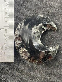 1 & 3/8" Crescent from Colorado Indian Artifact Arrowhead