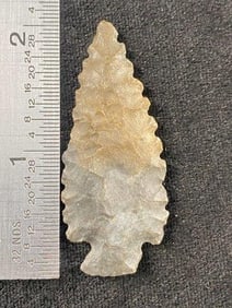 2" Arrow Point from Missouri Indian Artifact Arrowhead