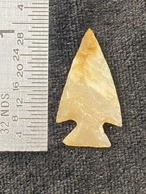 1" Arrow Point from Missouri Indian Artifact Arrowhead