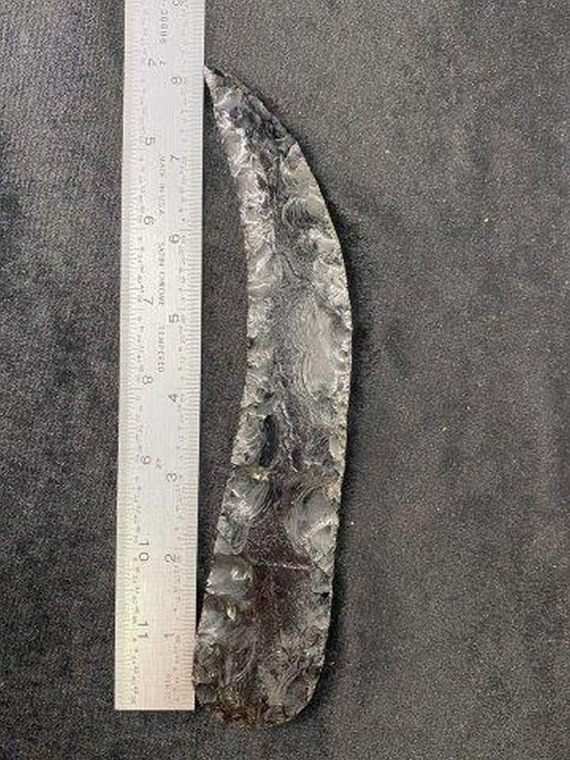 8 & 1/8" Obsidian Blade from Oregon Indian Artifact Arrowhead (1 of 4)