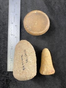 2 small Pestles and Miniature Mortar