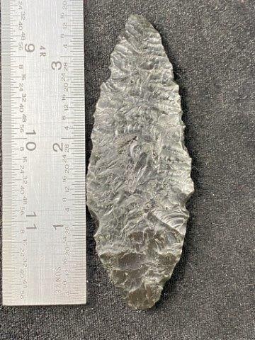 Obsidian Blade, from Oregon Indian Artifact Arrowhead (1 of 4)