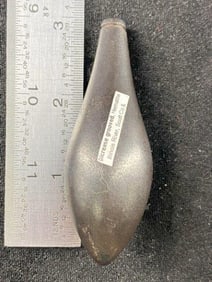 Gilcrease Grooved Plummet made of Hematite from Illinois River, Scott County, Illinois Indian