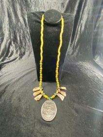 George Washington 1793 Peace Necklace Indian Artifact Arrowhead