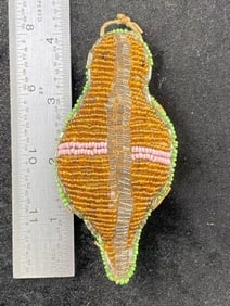 Beaded Fetish Indian Artifact Arrowhead
