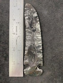 Obsidian Knife from Oregon Indian Artifact Arrowhead