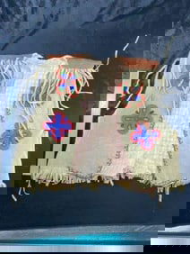 Beaded Childs/Womans Vest Indian Artifact Arrowhead