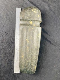 Large Fluted Porphyry Grooved Axe from Illinois Indian Artifact Arrowhead