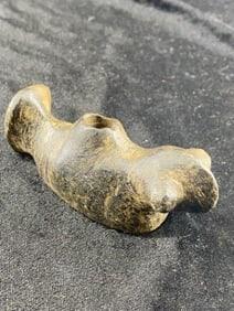 Rare Popeyed Birdstone Pipe from Illinois Indian Artifact Arrowhead