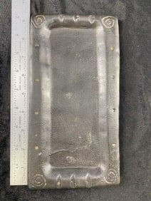 Large Engraved Stone Paint Pallet from Tennessee Indian Artifact Arrowhead