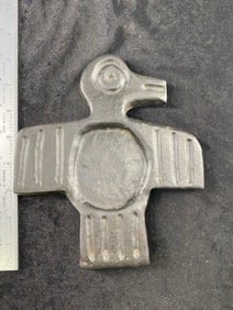 Stone Hawk Effigy Paint Pallet from Tennessee Indian Artifact Arrowhead