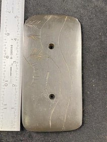 Emngraved Gorget from Tennessee Indian Artifact Arrowhead