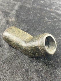 Stone Elbow Pipe from Tennessee Indian Artifact Arrowhead
