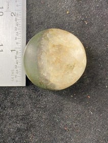 Miniature Quartz Discoidal from Illinois Indian Artifact Arrowhead