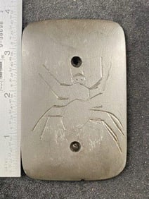 Engraved Gorget from Tennessee Indian Artifact Arrowhead