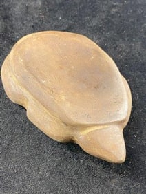 Stone Turtle Effigy Paint Pallet from Tennessee Indian Artifact Arrowhead