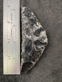 Obsidian Knife Indian Artifact Arrowhead