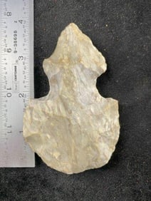 Chipped Hoe Indian Artifact Arrowhead