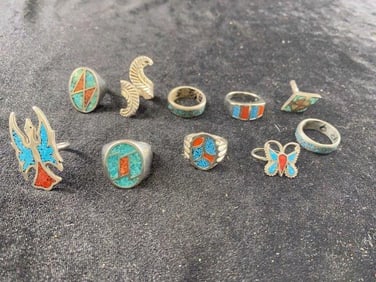10 Turquoise Rings