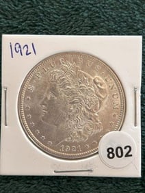 1921 Morgan Silver Dollar Coin