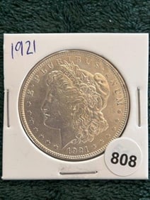1921 Morgan Silver Dollar Coin