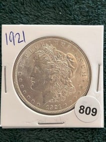 1921 Morgan Silver Dollar Coin