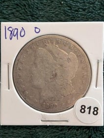 1890 O Morgan Silver Dollar Coin