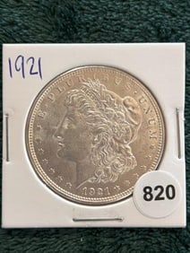 1921 Morgan Silver Dollar Coin