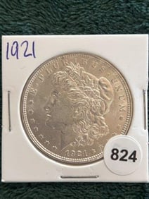 1921 Morgan Silver Dollar Coin
