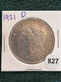 1921 D Morgan Silver Dollar Coin