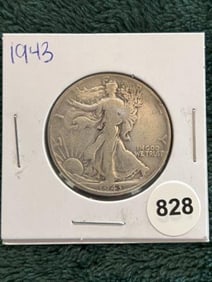 1943 Walking Liberty Half Dollar Silver Coin