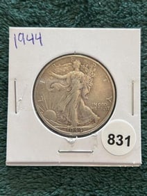 1944 Walking Liberty Half Dollar Silver Coin