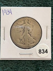 1934 Walking Liberty Half Dollar Silver Coin